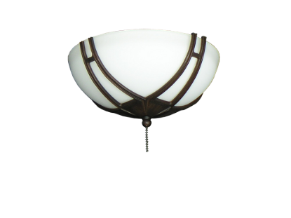 174 Bracketed Oil Rubbed Bronze Glass Bowl Light