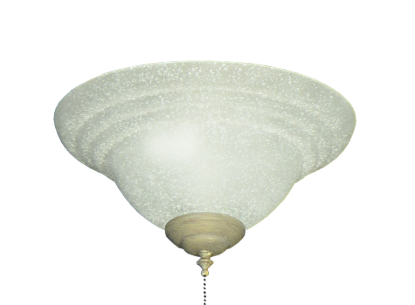178 Textured White Glass Bowl Light