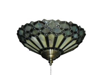 194 Peacock Tiffany Glass Specialty Bowl Light
