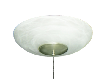 171 Large Bowl Light in Pure White Scavo Glass