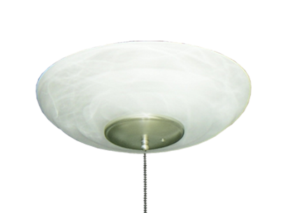 171 Large Bowl Light in Pure White Scavo Glass