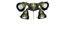 45 4-Light Adjustable Fitter (Glass Sold Separately)