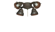 45 4-Light Adjustable Fitter (Glass Sold Separately)