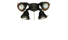 45 4-Light Adjustable Fitter (Glass Sold Separately)
