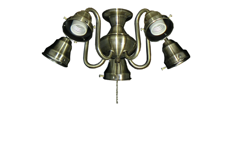 58 5-Light Swan Fitter (Glass Sold Separately)