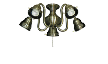 58 5-Light Swan Fitter (Glass Sold Separately)