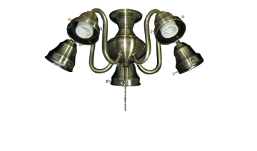58 5-Light Swan Fitter (Glass Sold Separately)