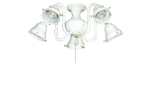 58 5-Light Swan Fitter (Glass Sold Separately)