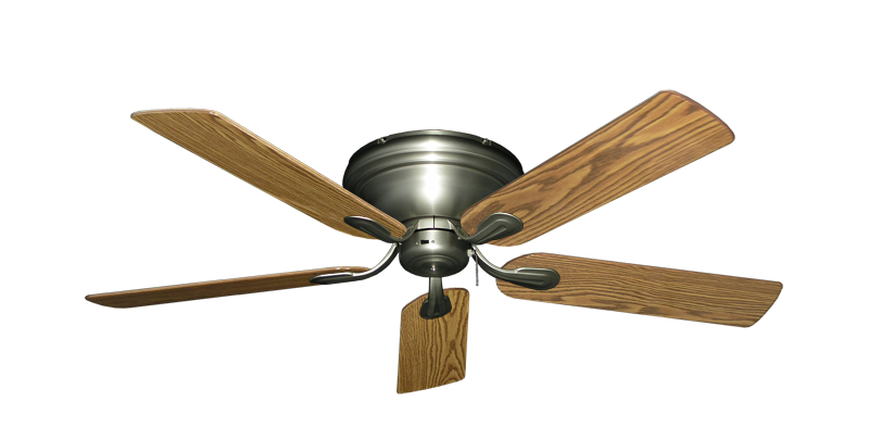 Stratus Satin Steel with 52" Oak Gloss Blades