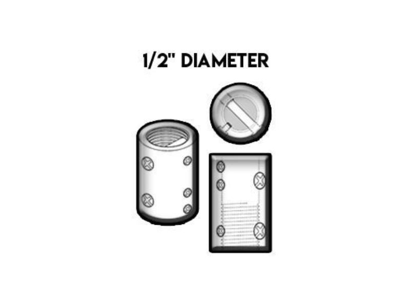 1/2 Diameter Extension Pole Coupler