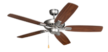 Saturn 52 in. Satin Steel Ceiling Fan