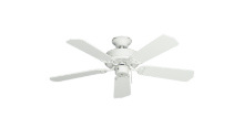 42" Bermuda Breeze Ceiling Fan in Pure White