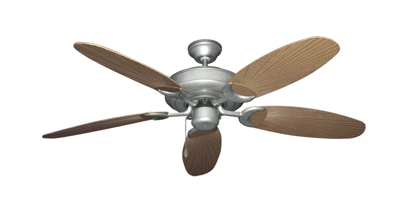 Raindance Brushed Nickel BN-1 with 52" Outdoor Leaf Tan Blades