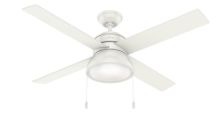 Hunter 52" Loki Fresh White Ceiling Fan with Light, Model 54151