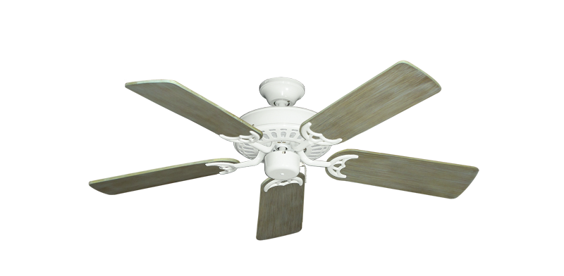 Bimini Breeze V Pure White with 44" Driftwood Blades