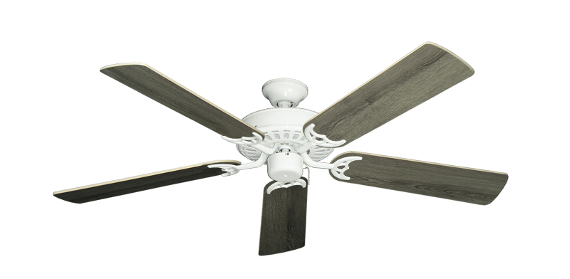 Bimini Breeze V Pure White with 52" Barnwood Blades