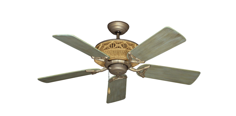 Tiki Antique Bronze with 44" Driftwood Blades
