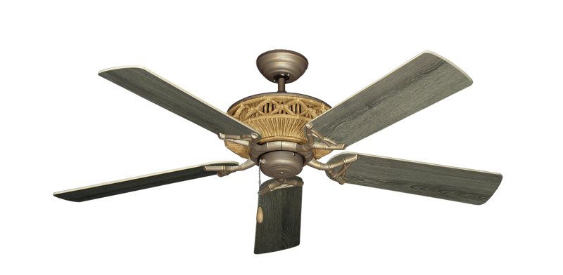 Tiki Antique Bronze with 52" Barnwood Blades