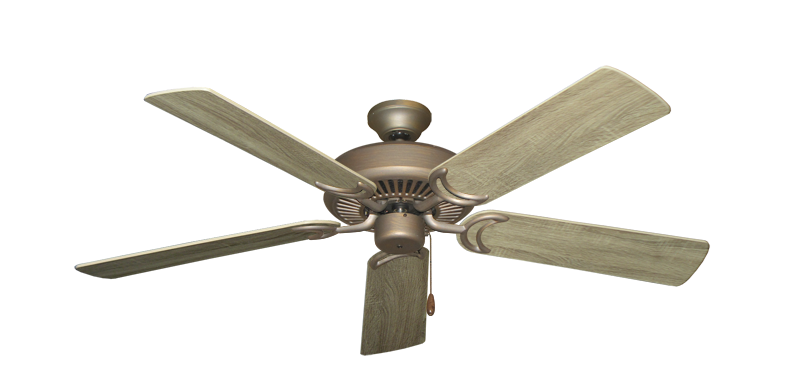 Riviera Antique Bronze with 52" Beachwood Blades