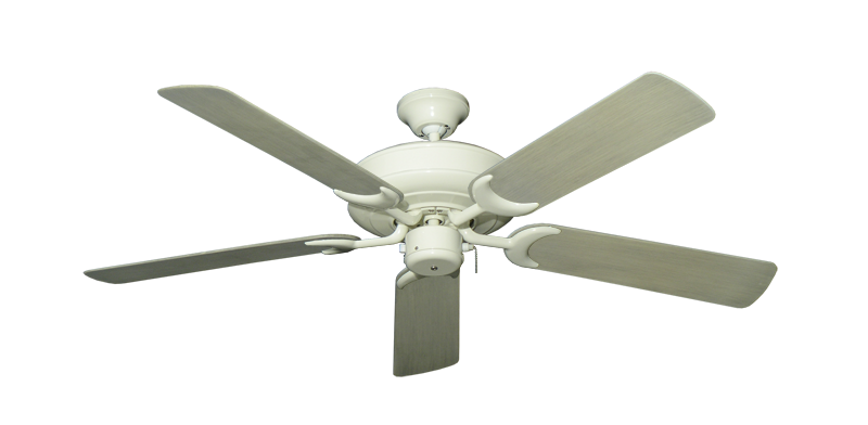 Raindance Antique White with 52" Outdoor Driftwood Blades