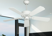 42" Bermuda Breeze Ceiling Fan in Pure White