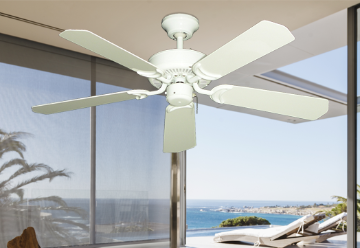 42" Porch Fan in Pure White	