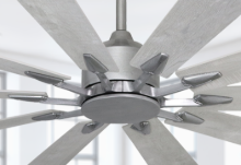 Fusion WiFi Brushed Nickel Ceiling Fan with 66" Blades and Remote