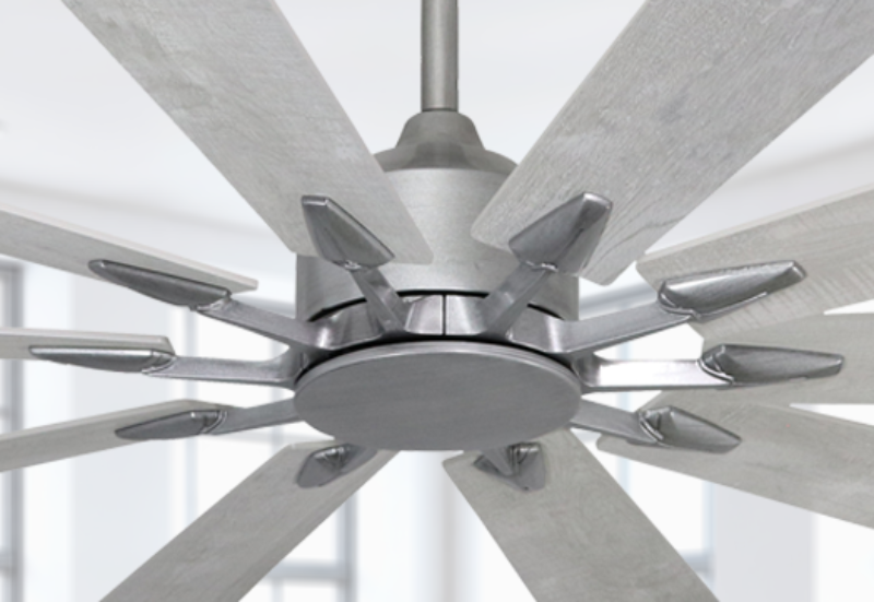 Fusion WiFi Brushed Nickel Ceiling Fan with 66" Blades and Remote