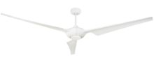Ion 76 in. Indoor/Outdoor Pure White WIFI Ceiling Fan with 18W LED Light and Remote Control