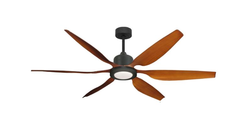 Titan II WiFi Oil Rubbed Bronze with 66" Resin Natural Cherry Blades with 22W CCT LED Array Light and Remote