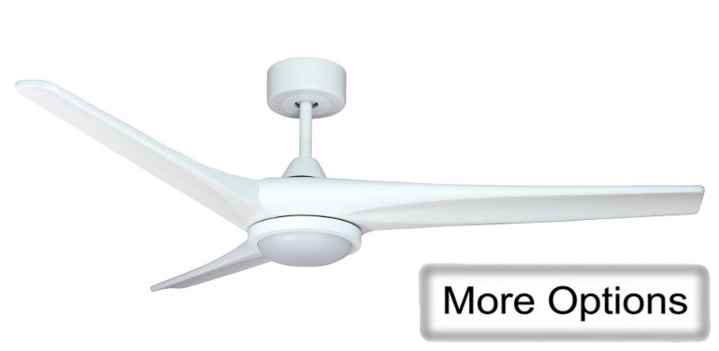 Cantina 52" WIFI Indoor/Outdoor Pure White Ceiling Fan with remote and Light